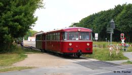 VT 95 / VB 142 des Vereins Berliner Eisenbahnfreunde am 25.06.2022 in Müncheberg