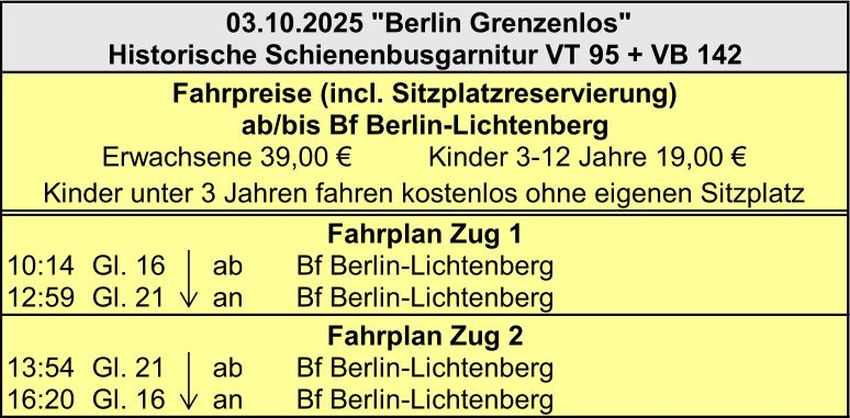 BEF Fahrplan 03.10.2025