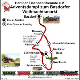 BEF Streckenkarte Weinachtsmarkt Basdorf 2025