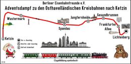BEF Streckenkarte Adventsfahrt OHKB ab BLO