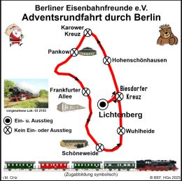 BEF Streckenkarte Adventsrundfahrt Berlin 2025