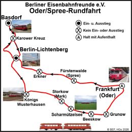 BEF Streckenkarte Oder/Spree 2025