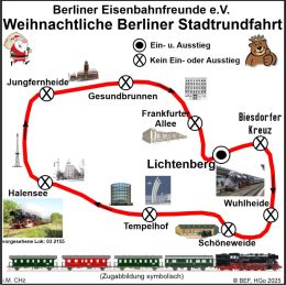 BEF Streckenkarte Berliner Stadtrundfahrt 2025