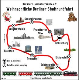 BEF Streckenkarte Adventsfahrt Berliner Runde ab BLO links