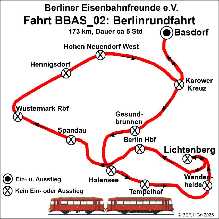 BEF-Routenvorschlag Charterfahrt ab Basdorf 2