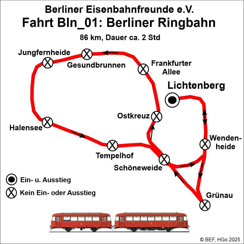 BEF-Routenvorschlag Charterfahrt ab Berlin 1